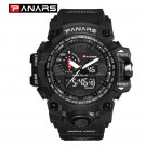 PANARS - Men Outdoor Sport Waterproof Digital Watch - Black