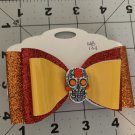 Hair bow with Sugar Skull