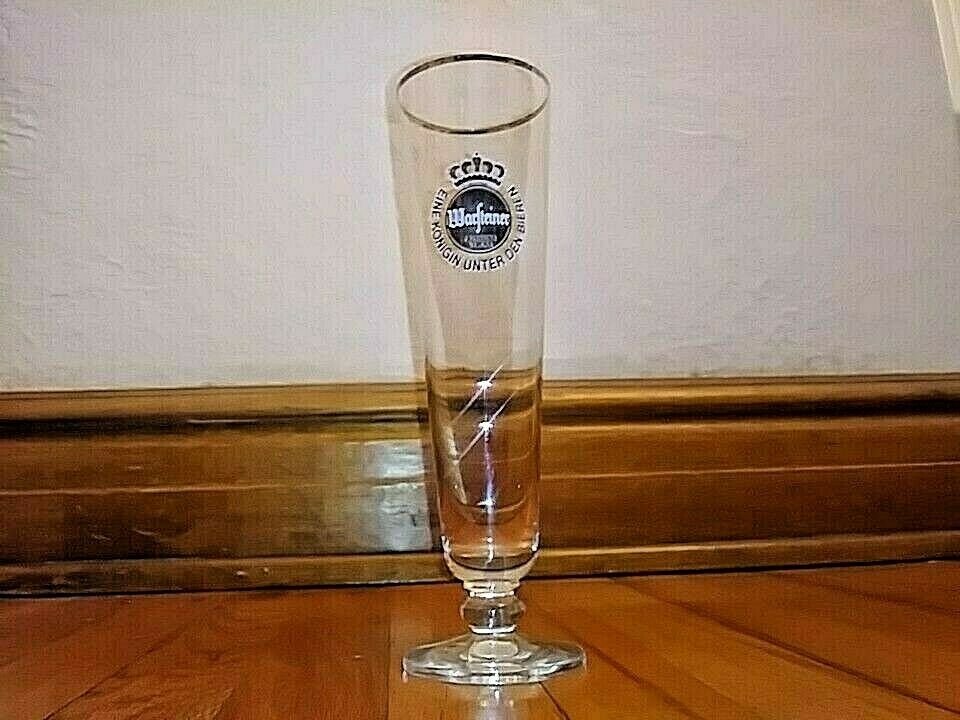 Warsteiner 4l Gold Rimmed Footed Pilsner Beer Glass Germany Brewery 10 18 Tal 7790