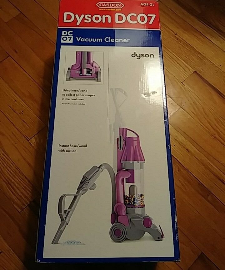 Dyson Kids Pretend Play 25" Vacuum Toy CASDON Dc07 Pink Grey TESTED ...