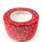 Much Love Pink Soapstone Tea Light Candle Holder