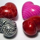 Set of Three Handcrafted Mini Soapstone Hearts