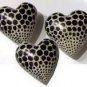 Set of Three Handcrafted Mini Soapstone Hearts