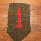 WWI US Army 1st Division patch AEF wool "Big Red One":