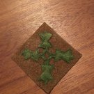 WWI US Army 4th Division Patch Wool "Ivy"