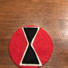 WWI US Army 7th Division Patch Wool "Hour glass"