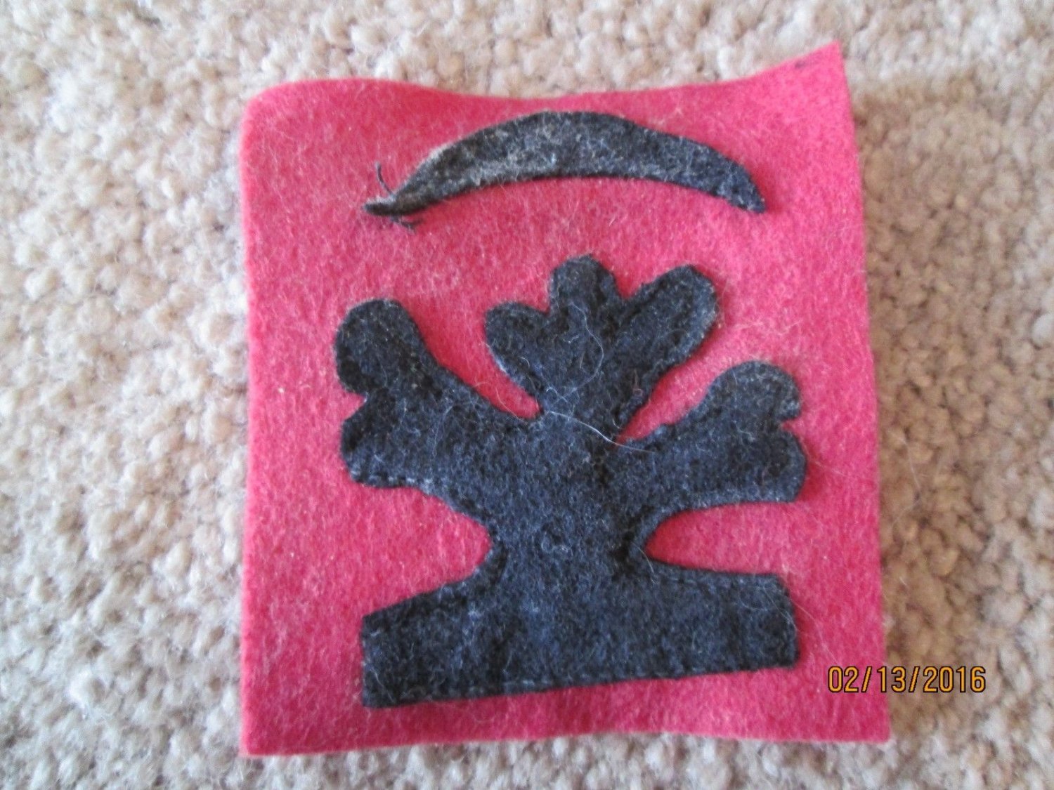 WWI US Army 18th Division Patch Wool
