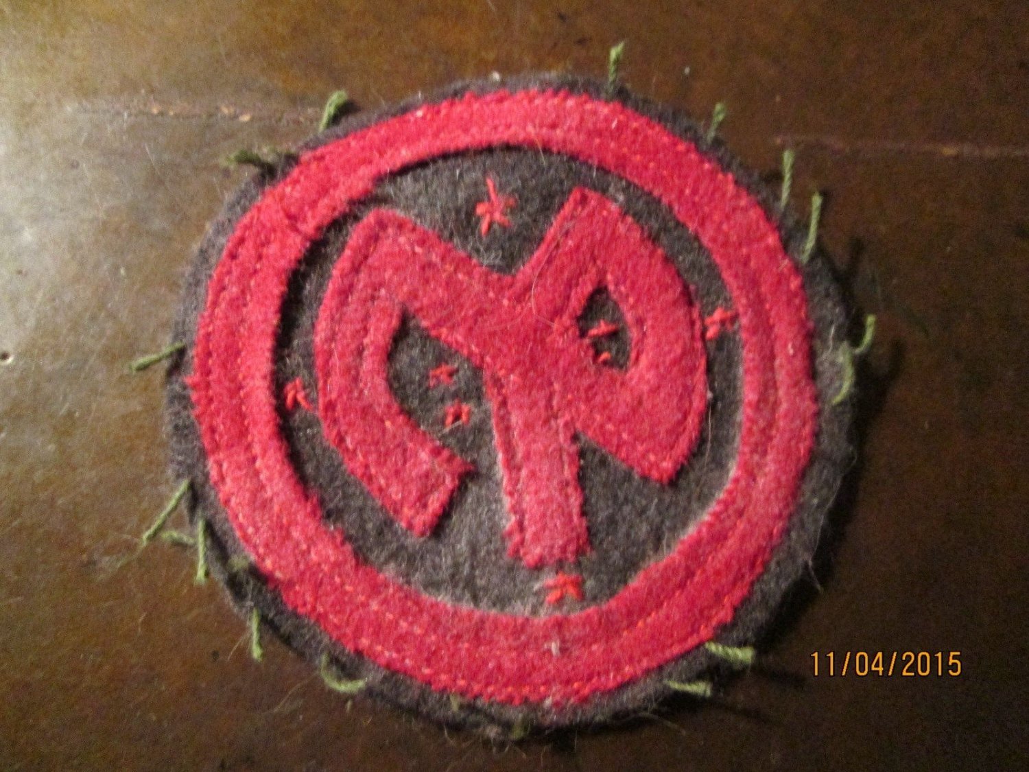 WWI US Army 27th Division Patch Wool "O'Ryan"