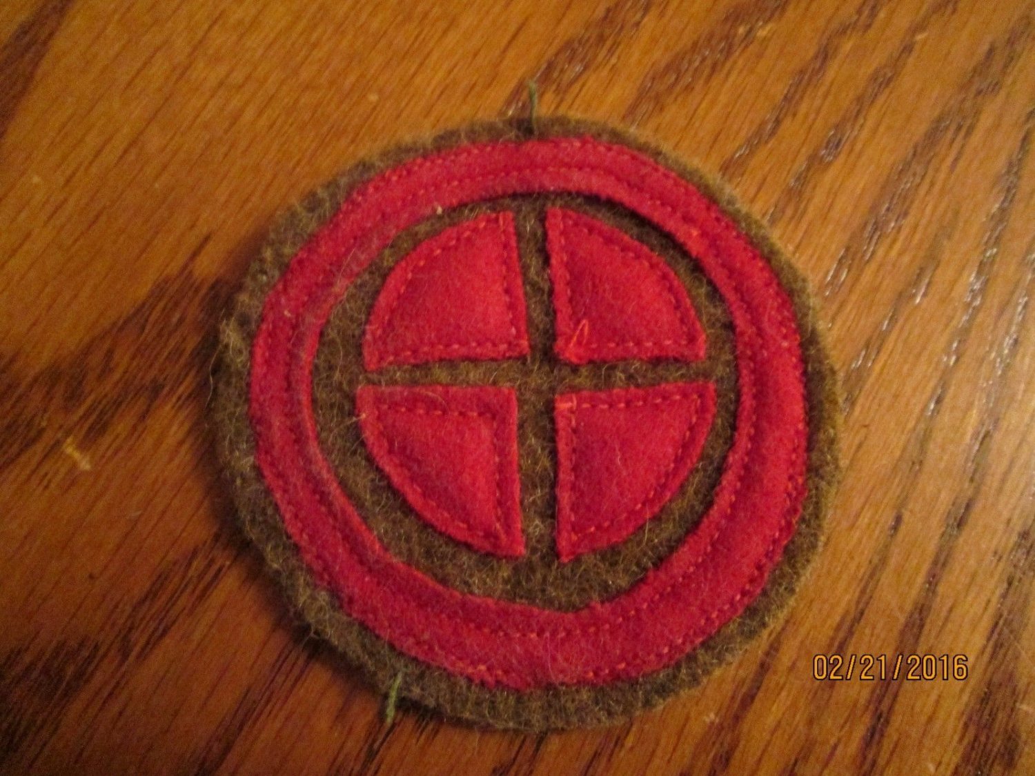 WWI US Army 35th Division,Artillery Patch Wool