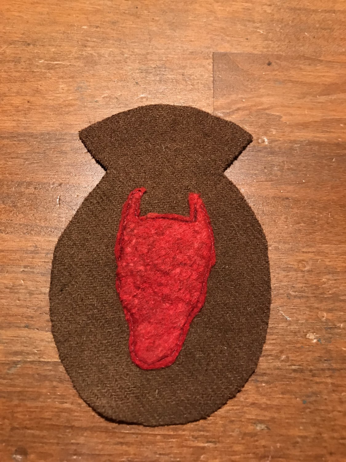 WWI US Army 36th Division, Patch Wool