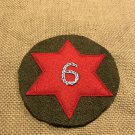 WWI US Army 6th Division Patch Wool "Sight seeing" AEF
