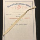 USMC Marine Meritorious Mast award certificate