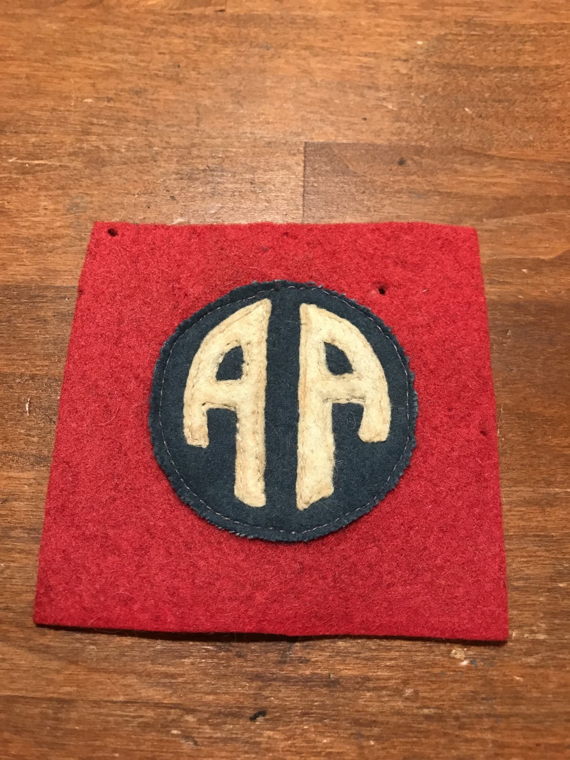 WWI US Army 82nd Division  All American Patch Wool