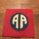 WWI US Army 82nd Division  All American Patch Wool