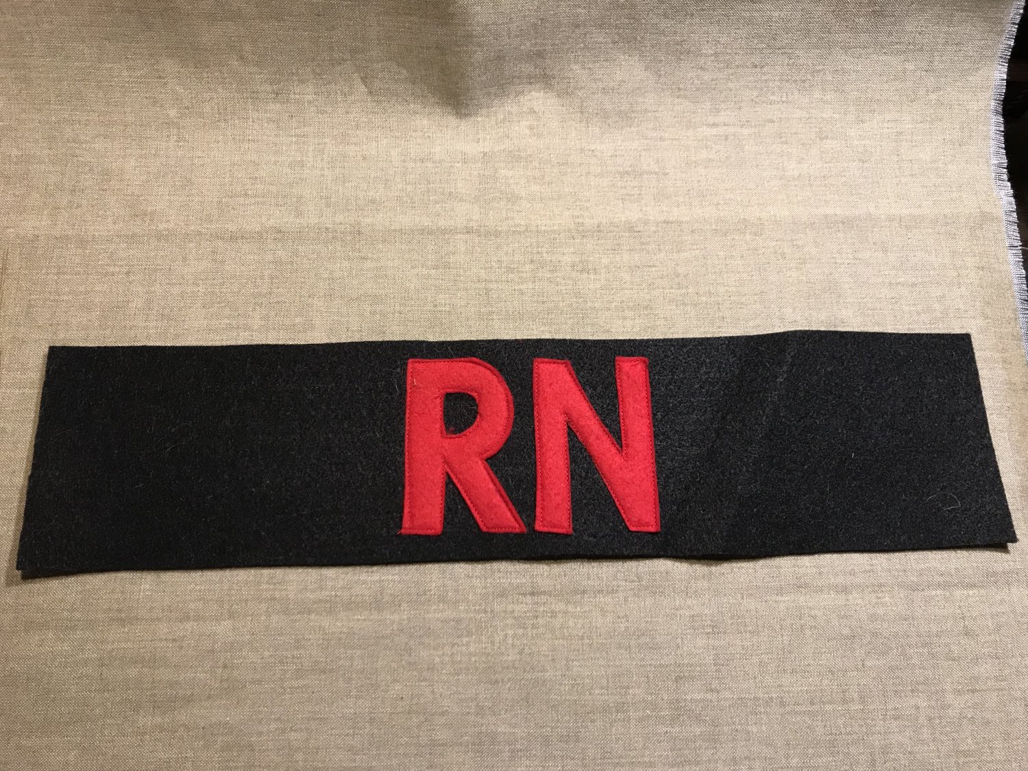 WWII British Royal Navy Shore Party Armband