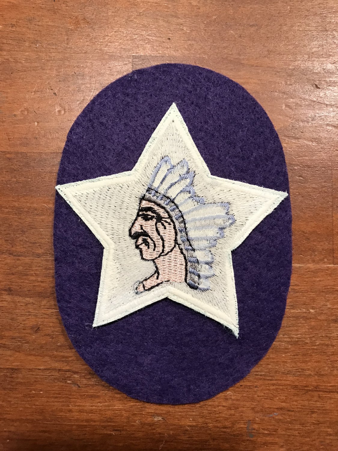 WWI US Army 2nd Division, MG unit Patch Wool