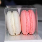 10 French Macarons Party Favors Package (Pink and White)
