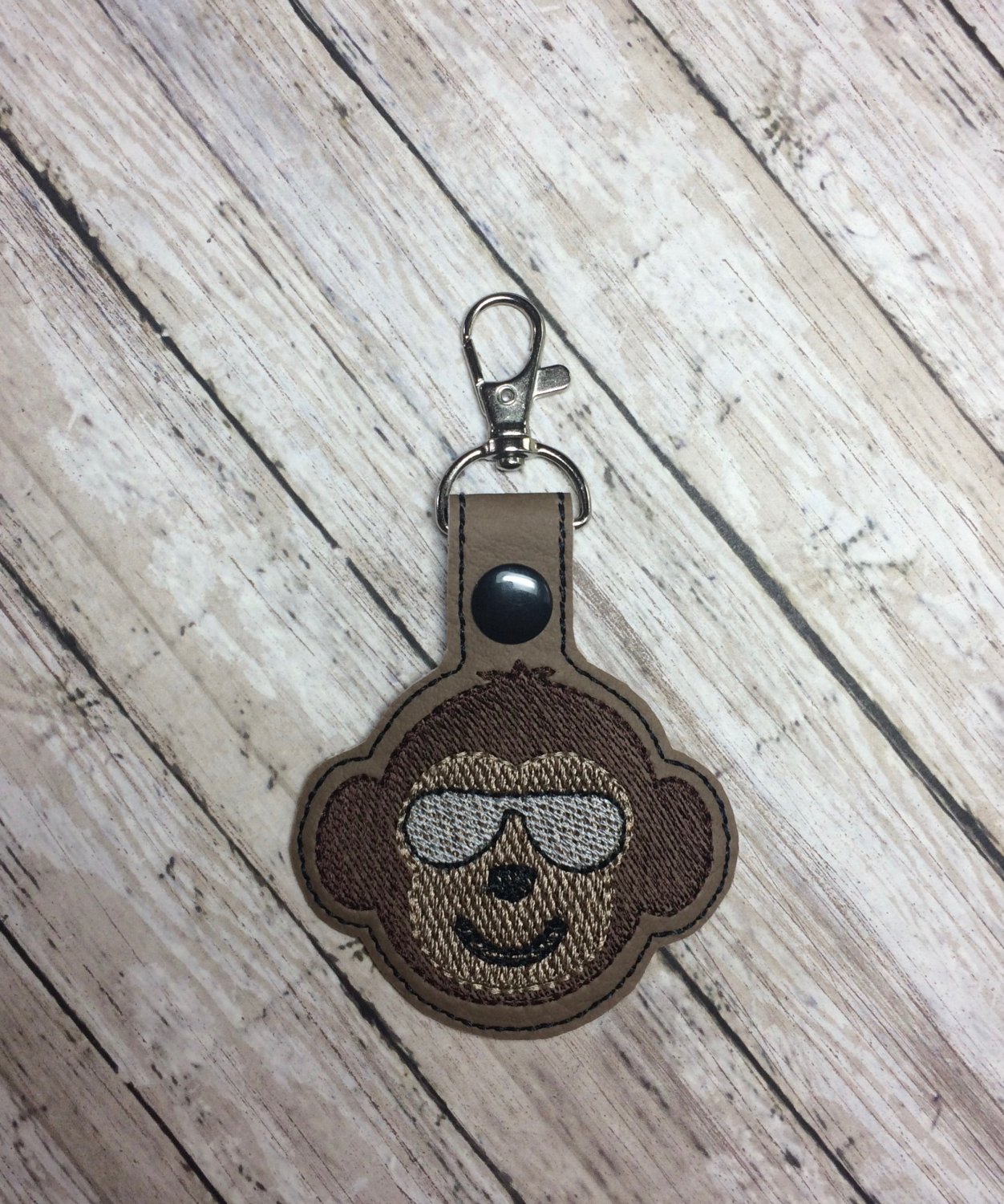 Cool Boy Monkey Key Fob
