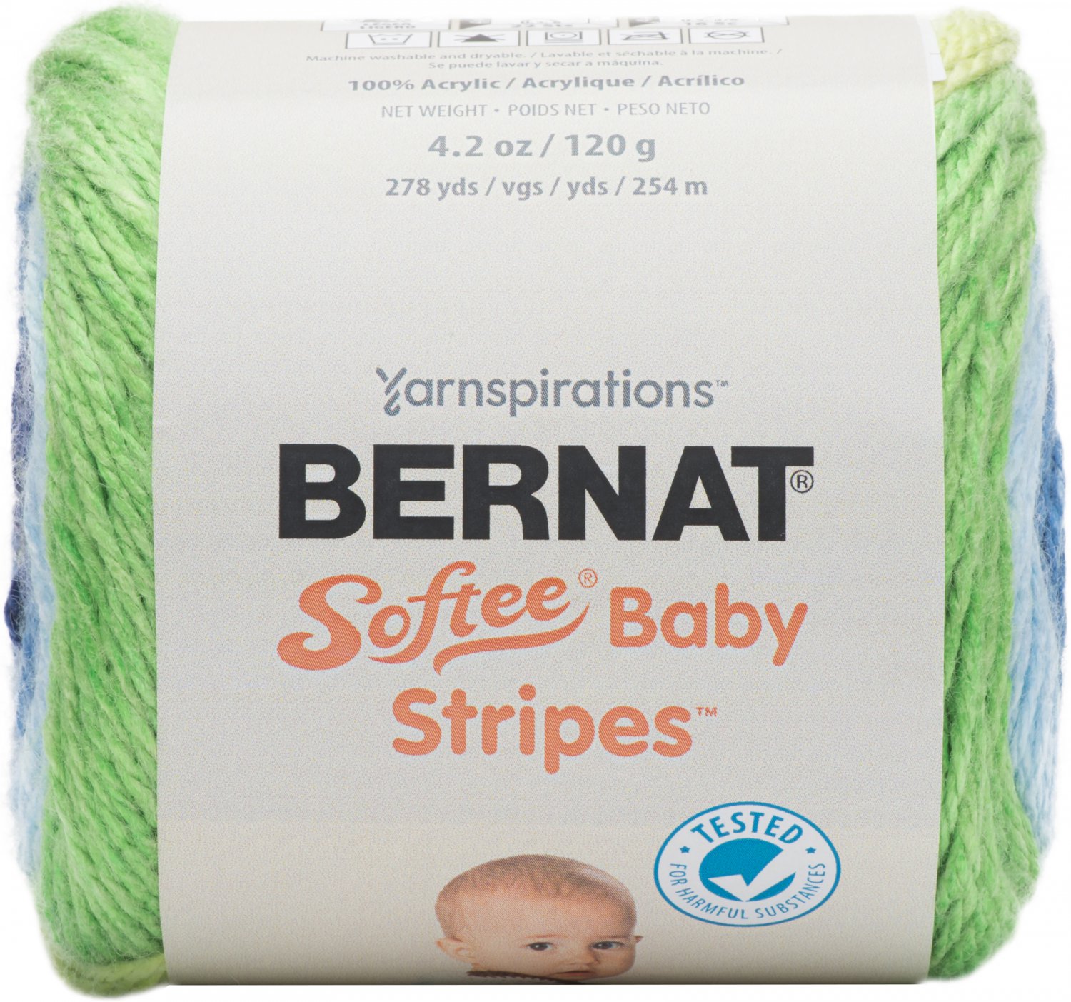 Bernat Softee Baby Stripes-Summer Picnic Stripes