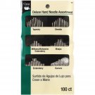 Dritz Deluxe Hand Needle Assortment W/Needle Threader-Assorted 100/Pkg