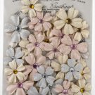 Prima Marketing Lavender Frost Paper Flowers 60/Pkg-Provincial Lavender