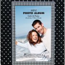 Mbi Photo Brag Book 4"X6" -Black W/White Dots