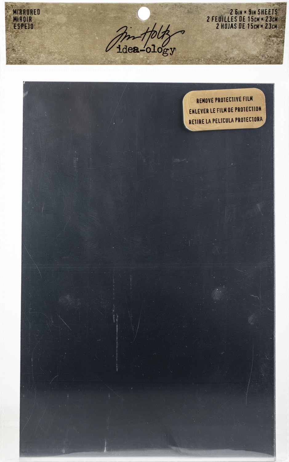 Idea-Ology Adhesive Mirrored Sheets 6"X9" 2/Pkg-