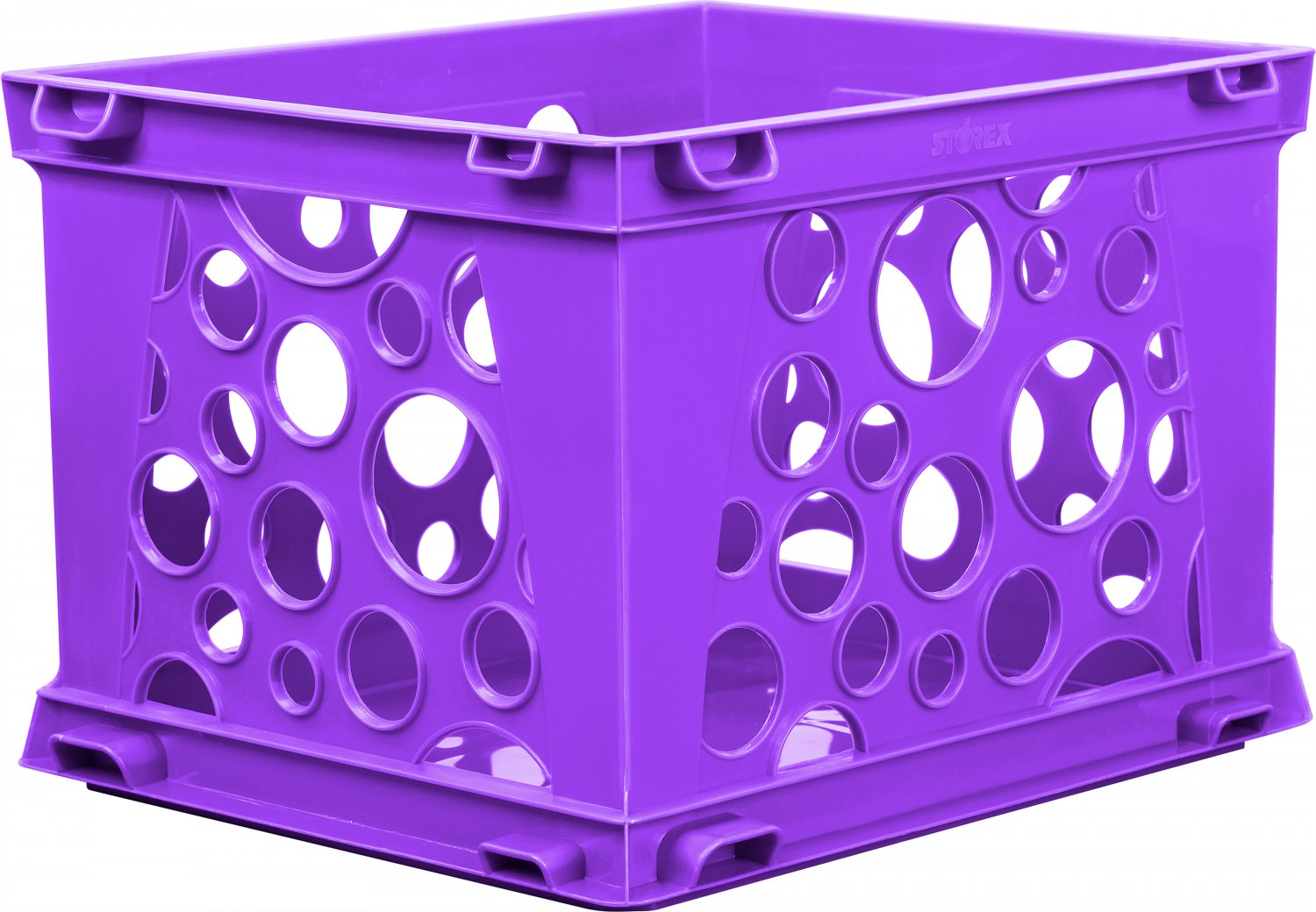 Storex Mini Crate 9 X7.75 X6 -Violet