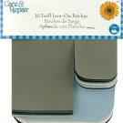 Dritz Care & Repair Twill Iron-On Patches Assorted Sizes & Colors