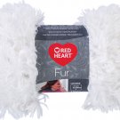 Red Heart Boutique Fur Yarn-Snow