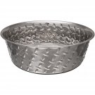 Ruff-N-Tuff 1 Quart Diamond Plate Bowl W/Non Skid Bottom