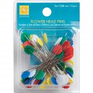 EZ Quilting Flower Head Pins-Size 32 75pcs