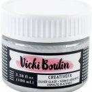 Vicki Boutin Mixed Media Creative FX Glaze 3.38oz-Silver