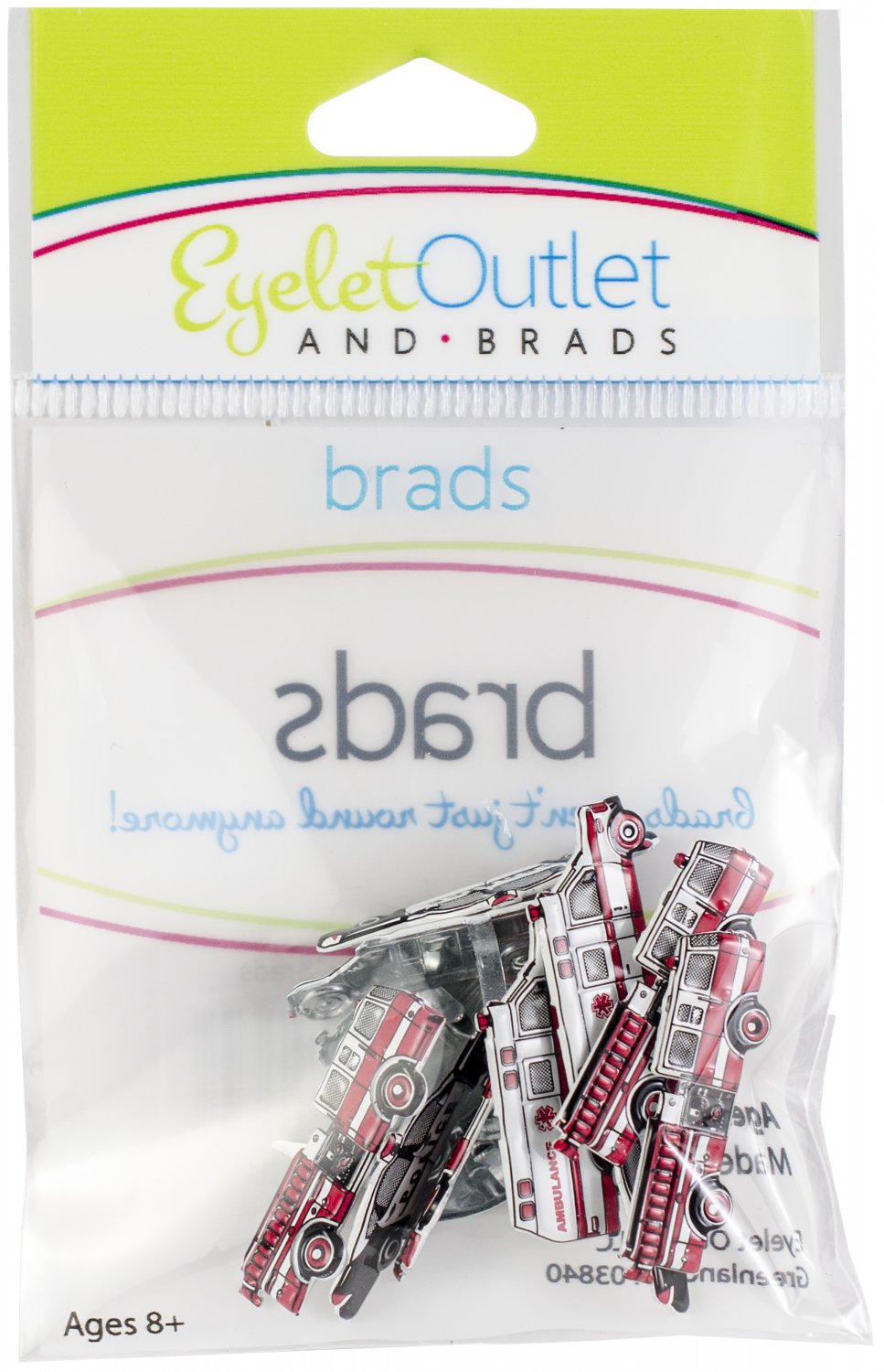 Eyelet Outlet Shape Brads 12/Pkg-First Responder
