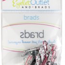 Eyelet Outlet Shape Brads 12/Pkg-First Responder