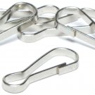Jewelry Basics Metal Findings 50/Pkg-Silver Lanyard Hooks