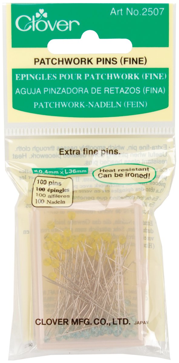Clover Patchwork Pins Fine-100/Pkg