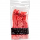 Heavy-Duty Cutlery 24/Pkg-Coral
