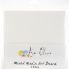 Ken Oliver Mixed Media Art Board 6"X6" 3/Pkg-