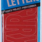 Permanent Adhesive Vinyl Letters 4 inches, Red