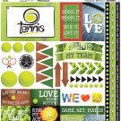 Tennis Elements Stickers 12 X 12 inches