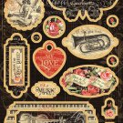 Love Notes Chipboard Die-Cuts 6 X 12 inches Sheet-Decorative & Journaling