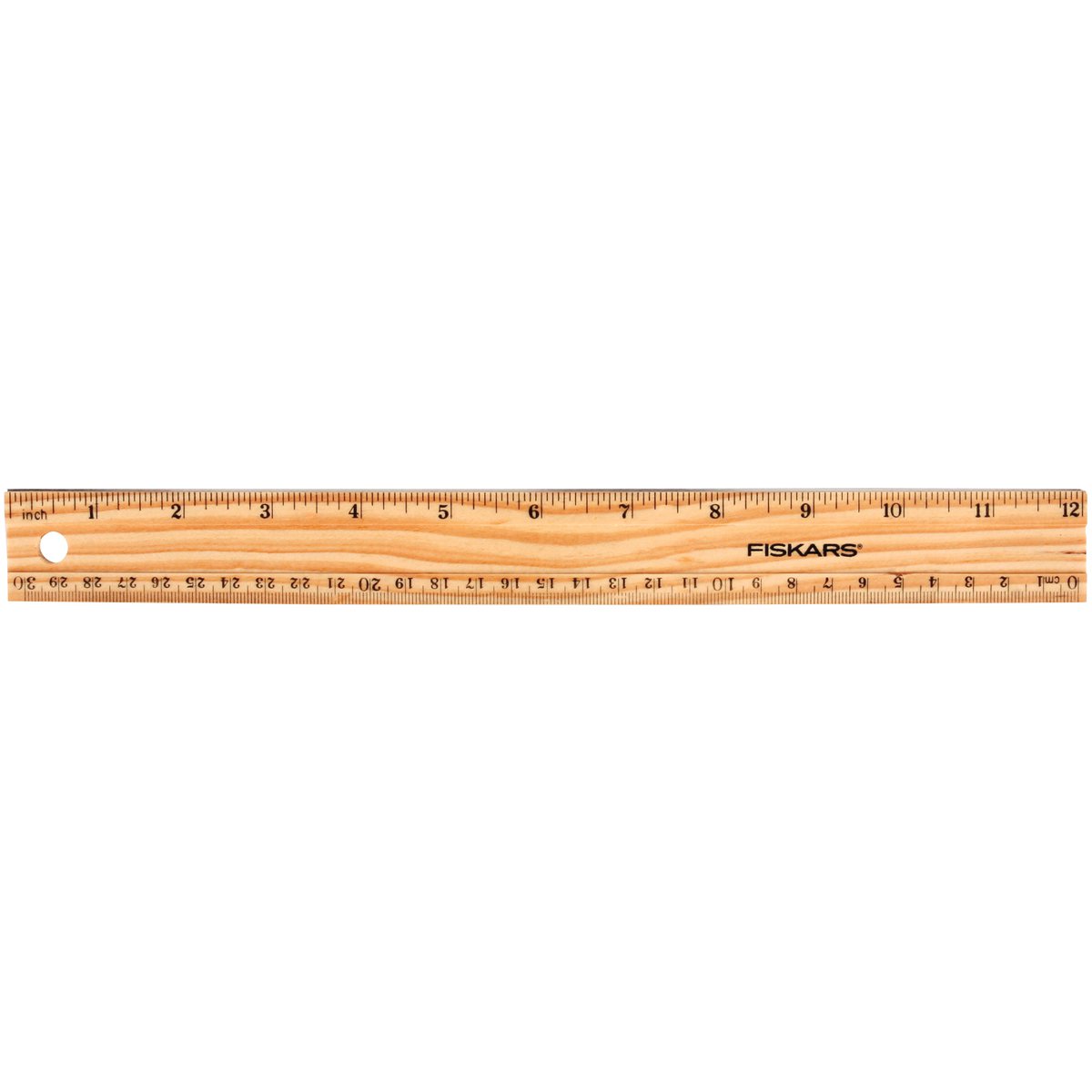 Wood Ruler-12 With Plastic Edge