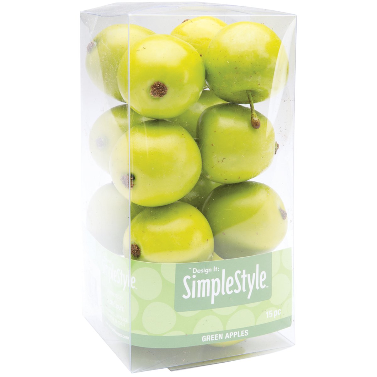 Floracraft Design It Simple Decorative Fruit 15/Pkg-Mini Green Apples