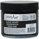 Handy ArtÂ® Black Velvet India Ink Glass Jar, 2 oz