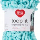 Red Heart Yarn Loop-It-Aqua-scuse Me