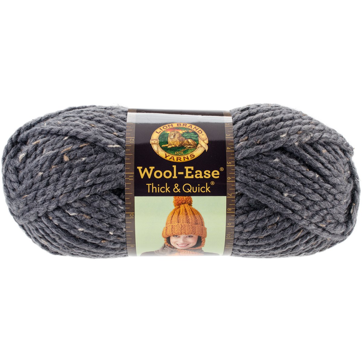 Lion Brand Wool-Ease Thick & Quick Yarn-Graphite