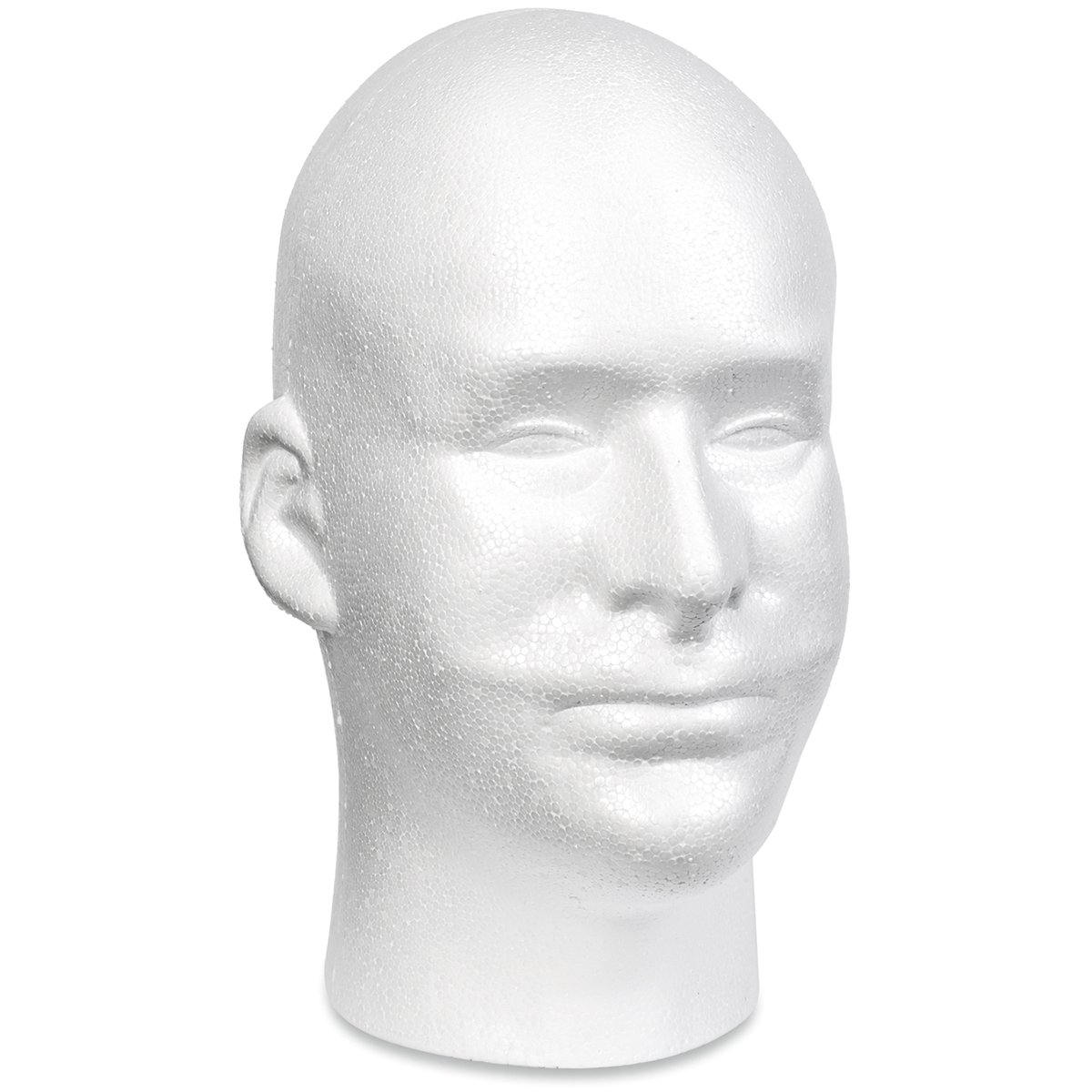 Styrofoam Male Head Bulk-11"X6.5"X8.5"