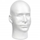 Styrofoam Male Head Bulk-11"X6.5"X8.5"