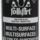FolkArt Multi-Surface Paint 8oz-Pure Black